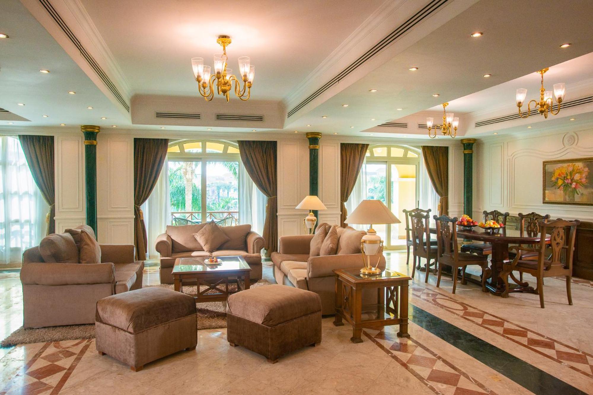 Moevenpick Hotel Cairo - Media City Giza Exterior photo A living room in a luxury villa